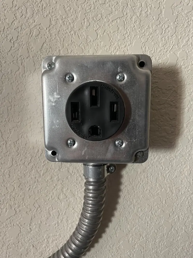 NEMA 14-50 outlet installed for Smart Home Electrical in Erwin